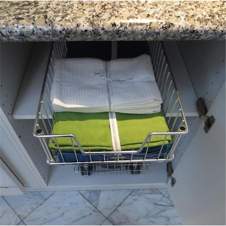 Trinity Trinity TBFZ-22052 Wire Drawer with Slides; Chrome - 4.75 x 11.5 x 17.75 in. TBFC-22052